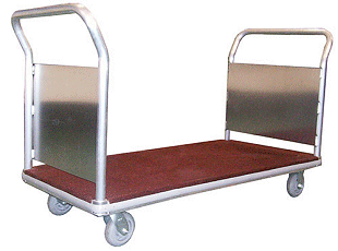 B&P Carpeted Luggage Platform Cart